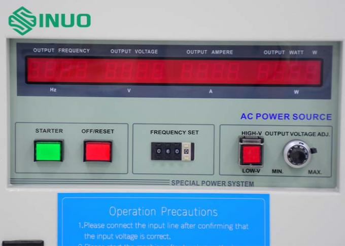 منبع برق واحد فاز AC 5KVA IEC 61800-2 برای لوازم خانگی استفاده می شود 1