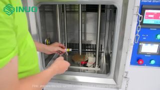 تست خطر انفجار باتری! شبیه سازی اتصال کوتاه داخلی IEC 62133